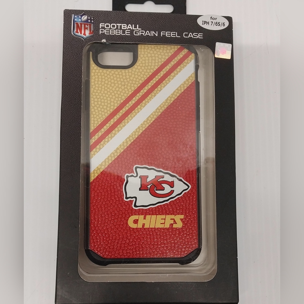NFL Kansas City Chiefs Pebble Grain Feel Case For IPHONE 7 /6s/6 NEW